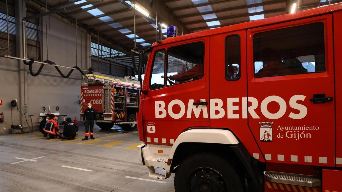 Un camión de bomberos en una imagen de archivo