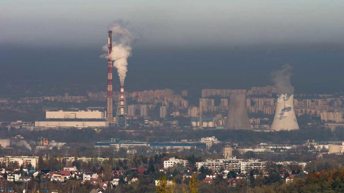 Contaminación del aire en la ciudad de Cracovia (Polonia)