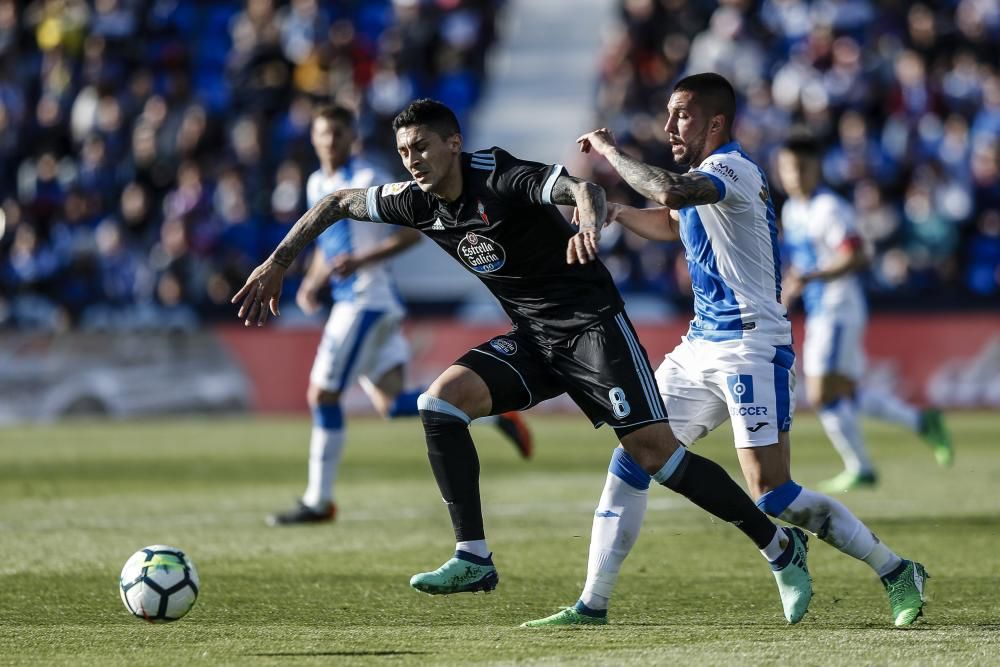 Las mejores fotografías de la derrota del equipo celeste en Butarque