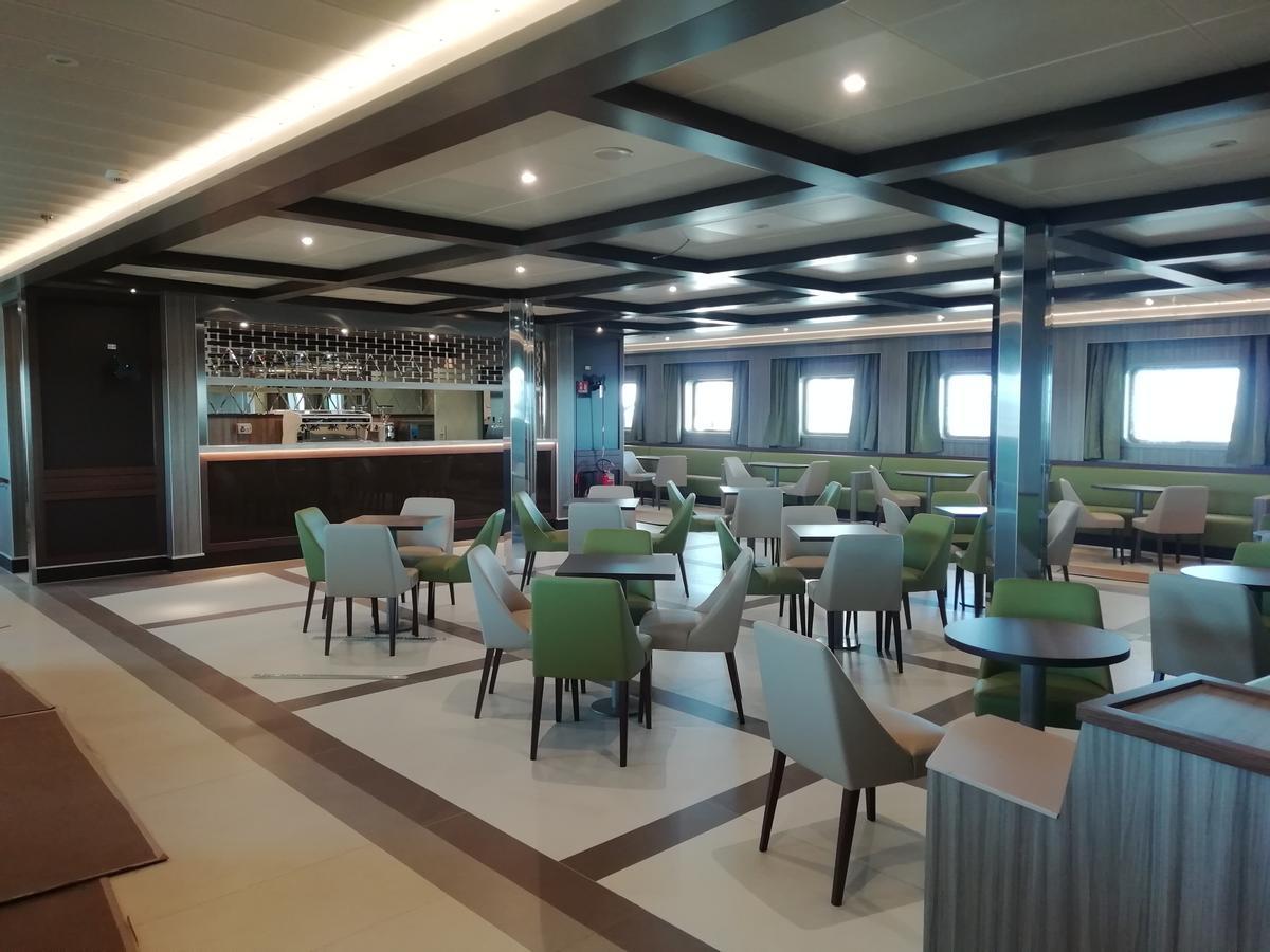 Imagen del interior de uno de los barcos que operarán en Ibiza. GNV
