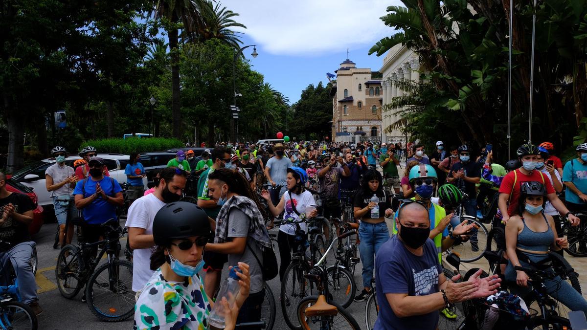 Bicifestación: Miles de ciclistas se manifiestan en Málaga por una movilidad sostenible