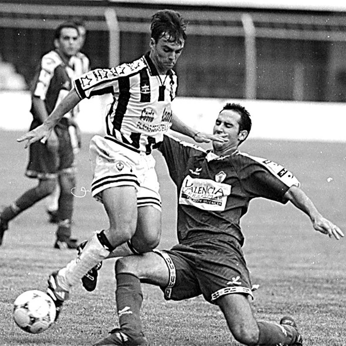Manu Irún, en su época de futbolista.