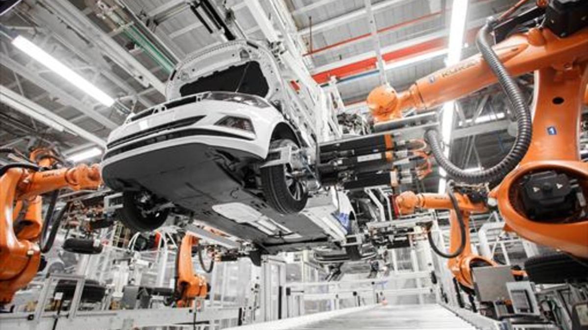 FACTORIAS MODÉLICAS. La planta de Volkswagen en Landaben es una de las más eficientes del grupo alemán.