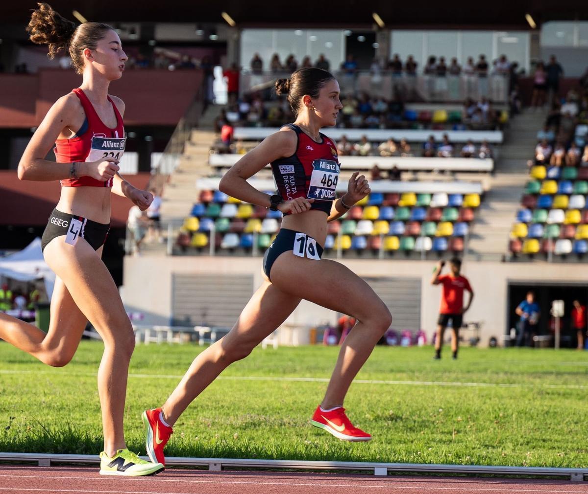 Irma Veiguela, en el campeonato de España sub 18.