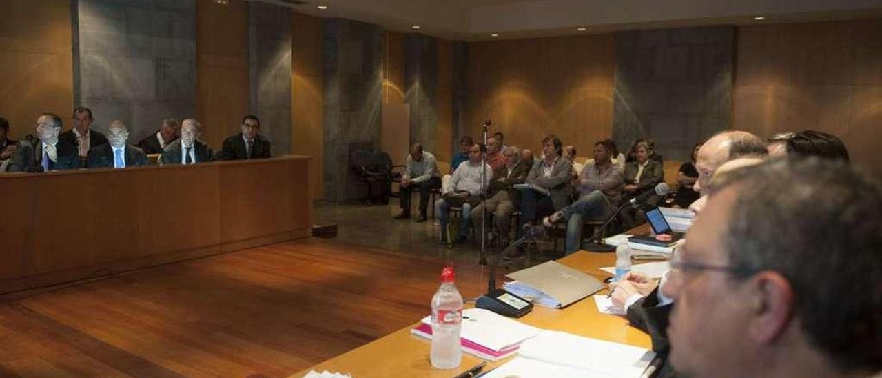 La sala de vistas, durante una de las sesiones del juicio.