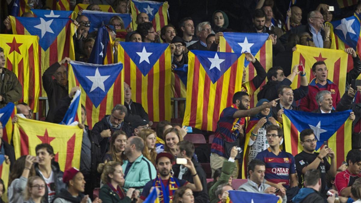 Los aficionados podrán acceder con Esteladas al Vicente Calderón