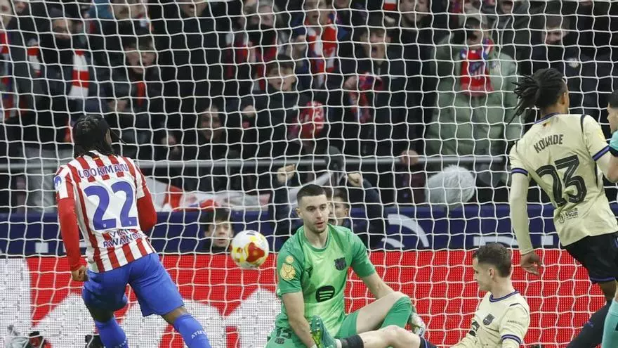 El 1x1 del Barça contra el Atlético de Madrid al descanso