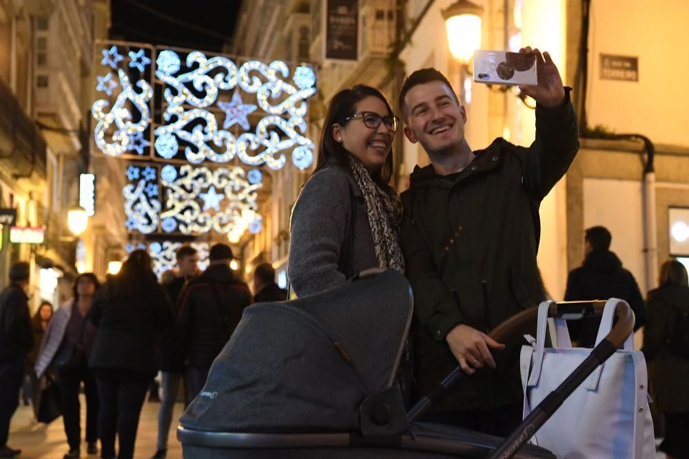 A Coruña enciende su alumbrado navideño