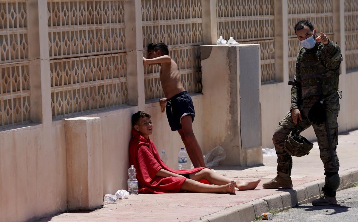 Crisis migratoria en la frontera con Marruecos. 