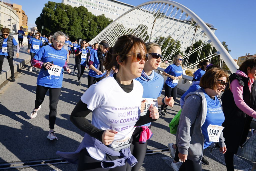 Imágenes del recorrido de la Carrera de la Mujer: avenida Pío Baroja y puente del Reina Sofía (I)