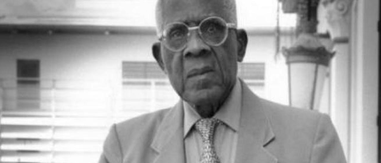 Foto tratada de Aimé Césaire.