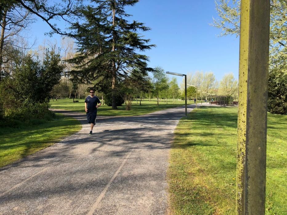 Correr por Gijón 4: el parque fluvial de Viesques