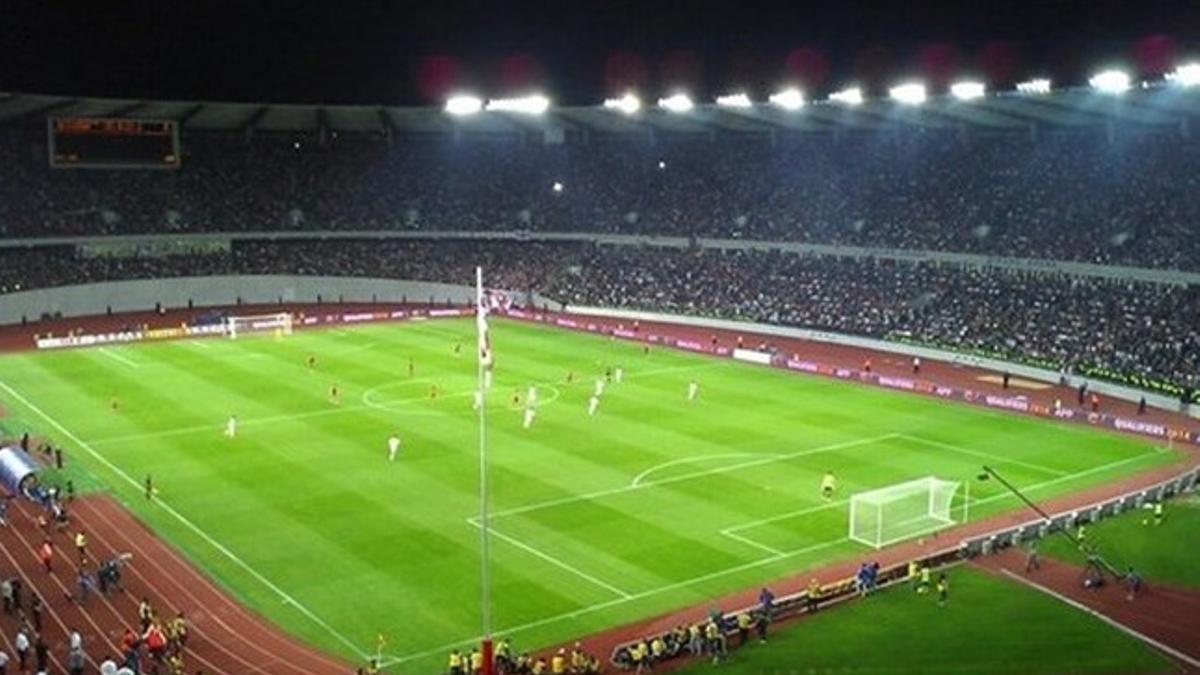 El estadio Dínamo Arena, sede de la final de la Supercopa