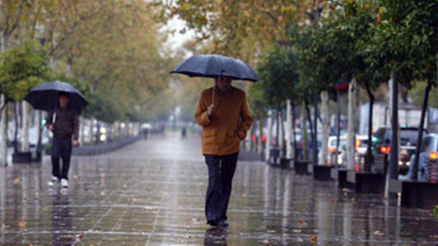 La lluvia deja en Córdoba 57,6 litros de agua por metro cuadrado