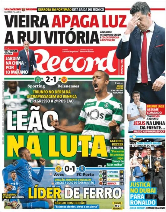 Portada RECORD viernes 4 de enero de 2018