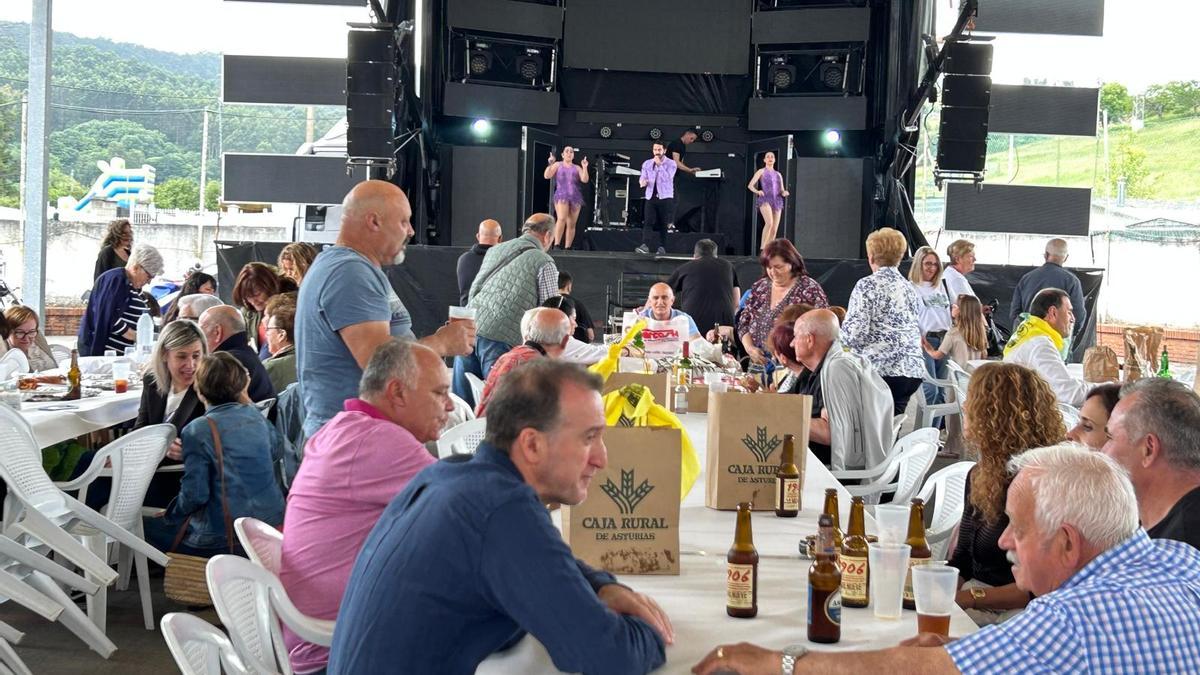 Un instante de las fiestas de Molleda de 2025.