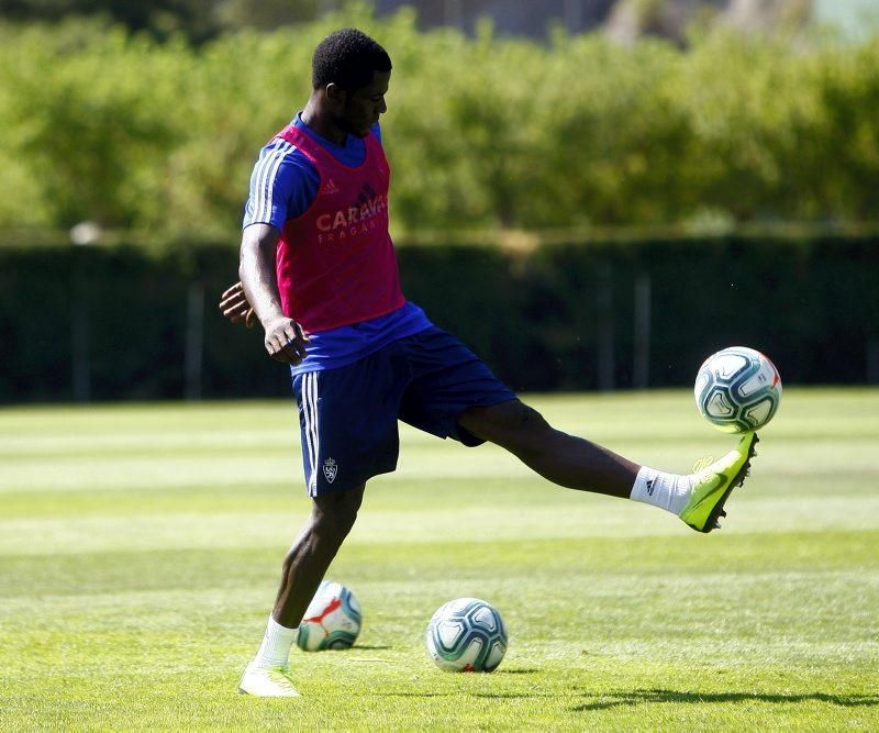 Entrenamiento del Real Zaragoza en Boltaña hoy 19 de julio