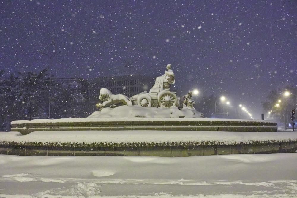 La gran nevada a Madrid aquest 9 de gener del 2021