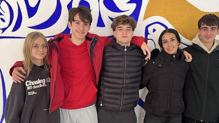 El equipo del IES Floridablanca, ganador del Concurso Audiovisual de Educación Financiera.