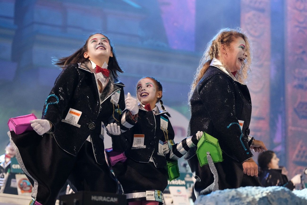 Las Tramposas durante su actuación en el Concurso de Murgas de Las Palmas de Gran Canaria.