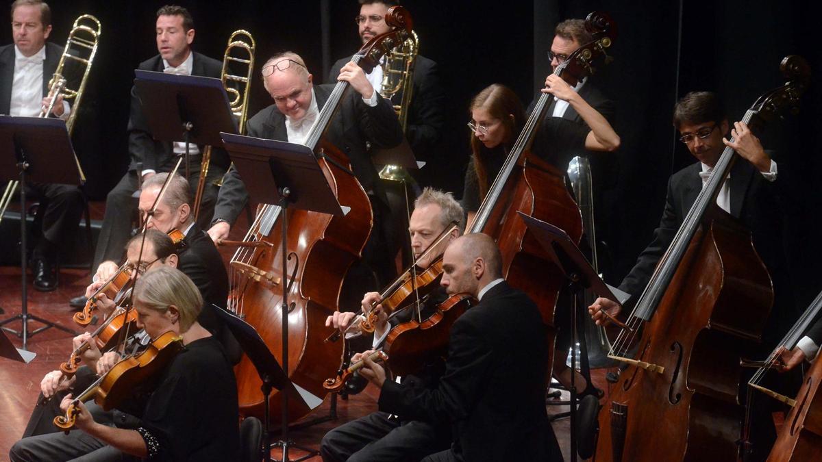 Músicos de la Orquesta Sinfónica de Galicia