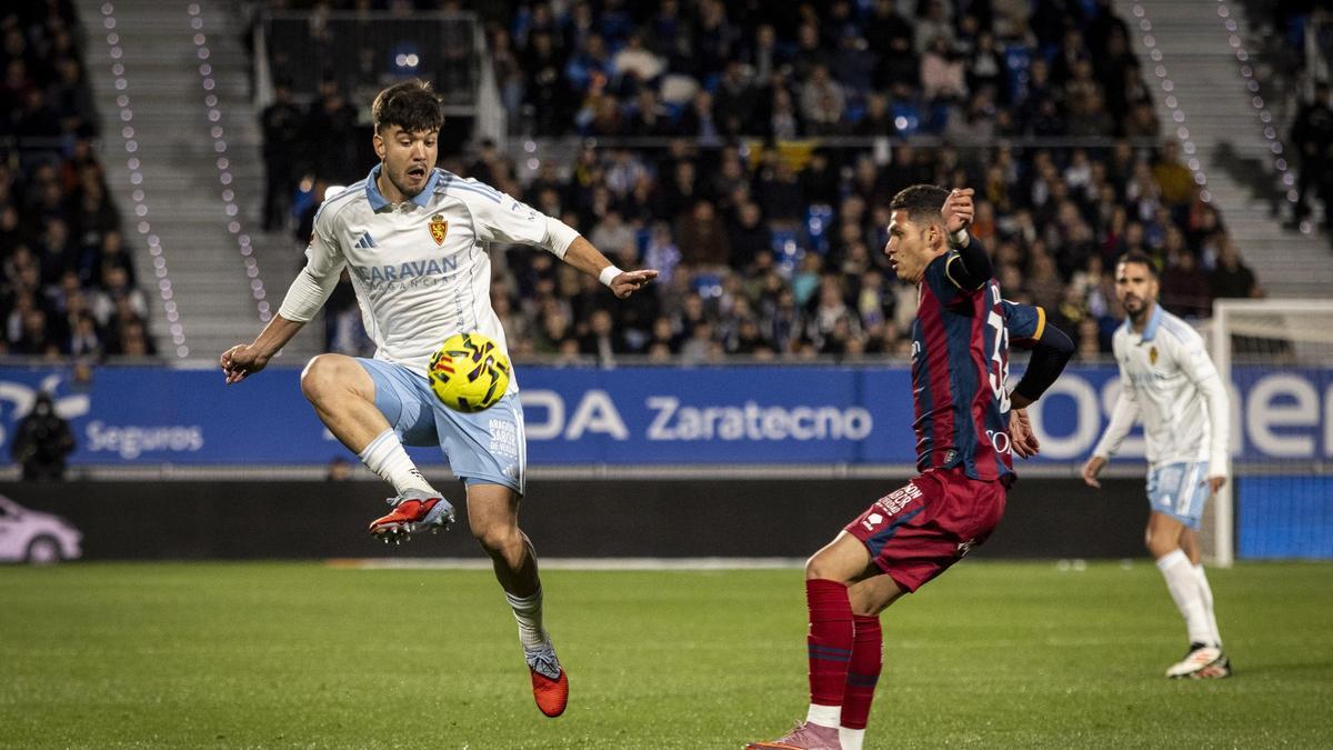 Aguirregabiria, en el partido ante el Huesca.