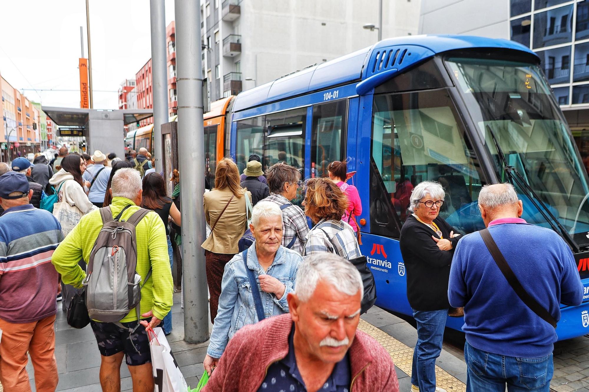 Paralización del servicio del tranvía de Tenerife