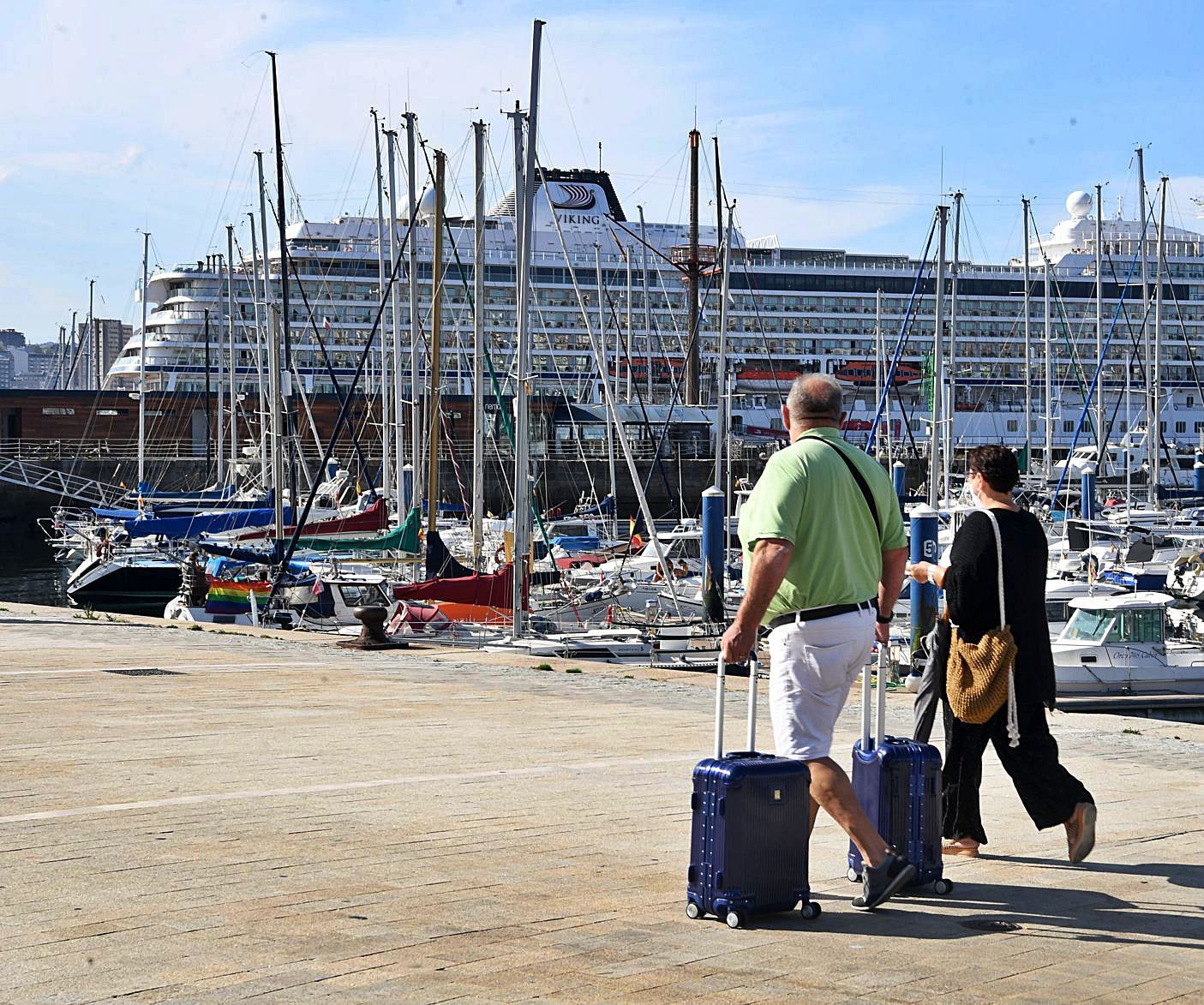 Llegada el sábado 11 de septiembre del primer crucero a A Coruña tras la pandemia.