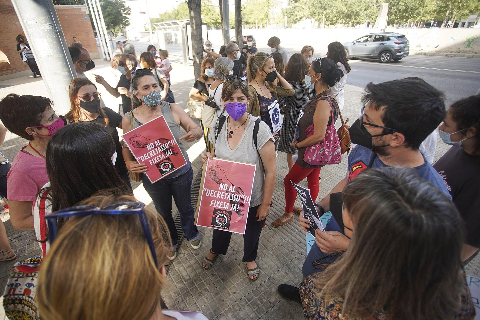 Protesta a Girona contra la llei «Iceta»