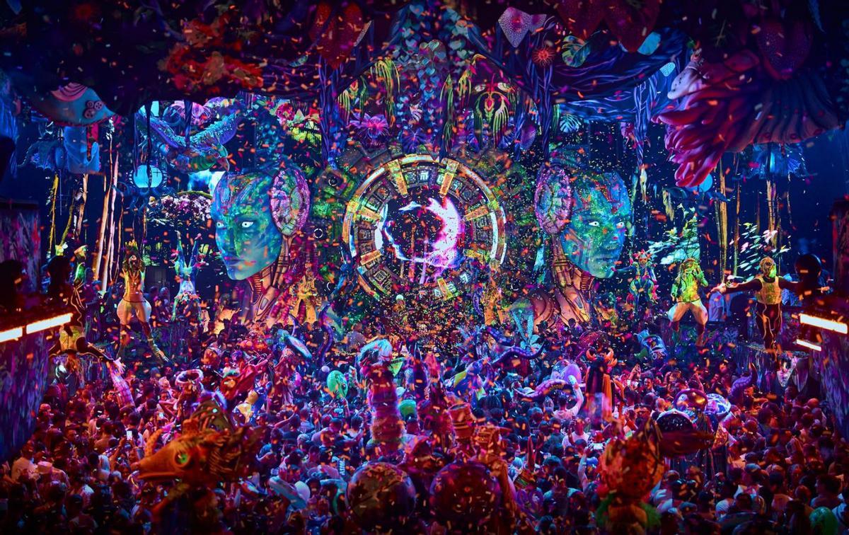 Así luce la pista de [UNVRS] durante las fiestas de elrow.