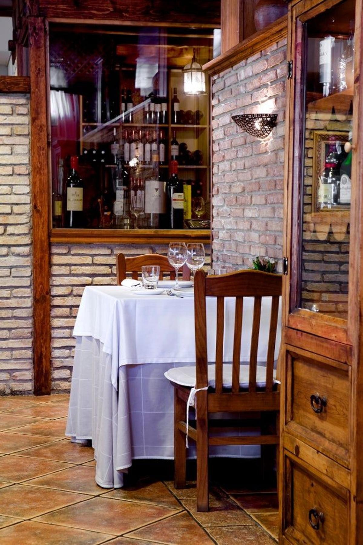Rincón del restaurante Héctor Oribe.