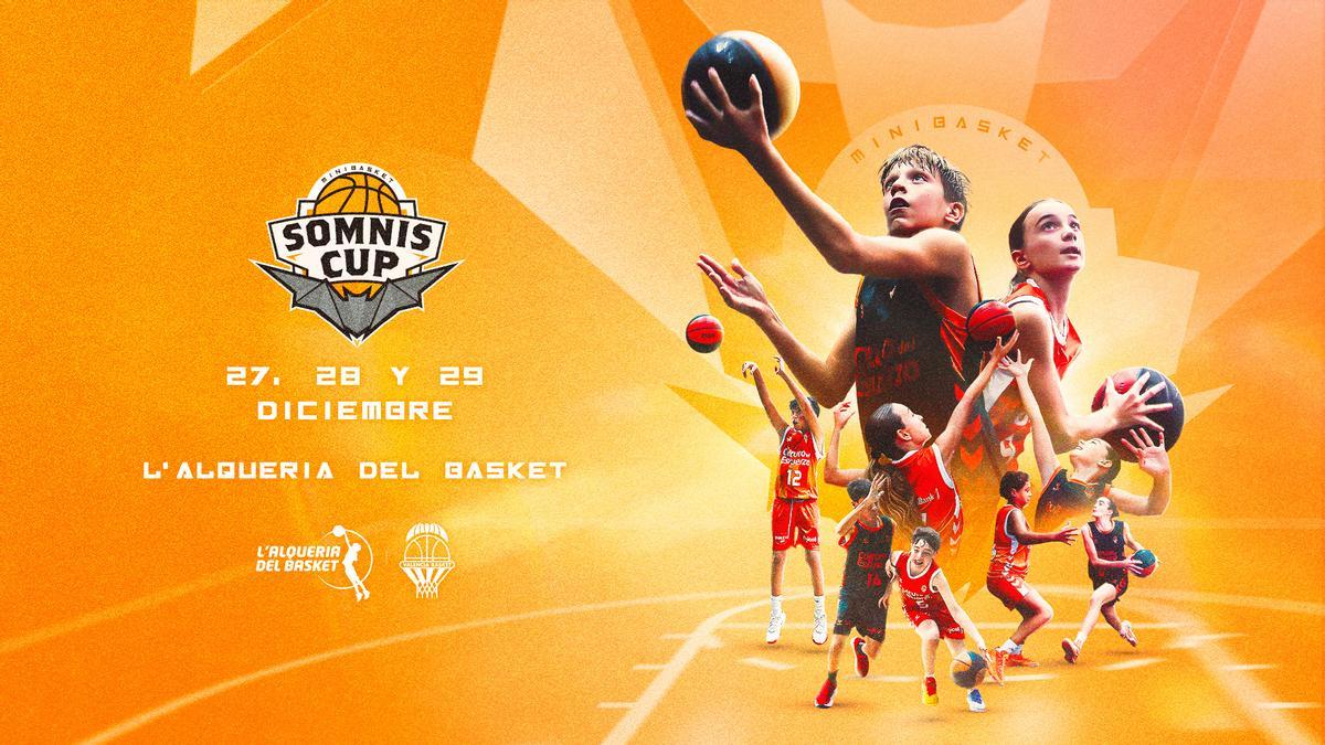 Cartel de presentación del torneo Somnis Cup de L'Alqueria del Basket
