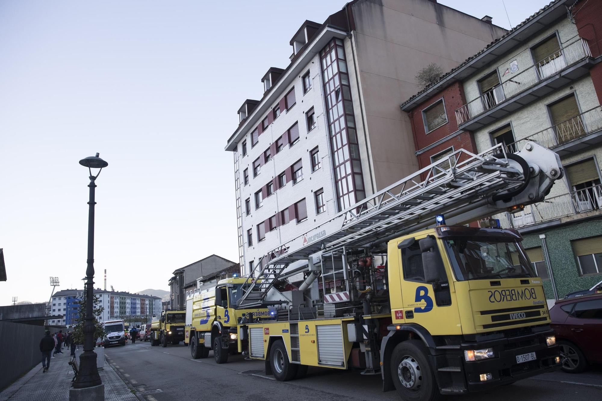 Muere una mujer en el segundo incendio en cinco días en su vivienda de Langreo