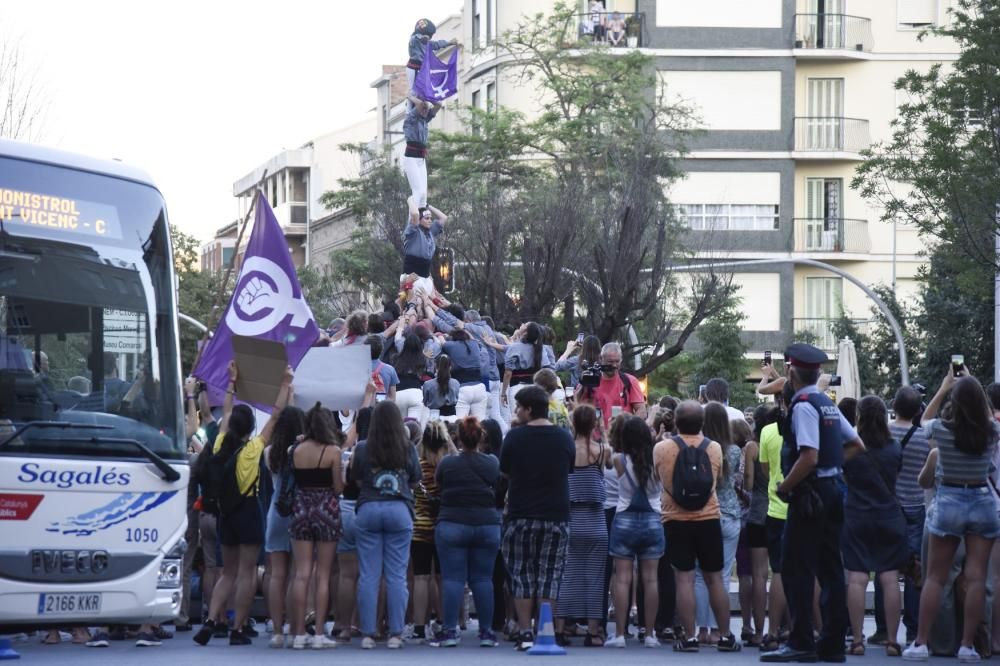 Manifestació a Manresa en contra de la violació d'