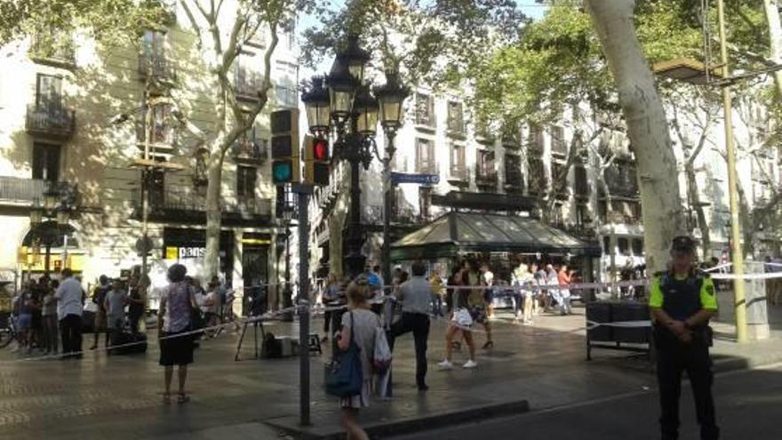 Imatge de les Rambles de Barcelona després de l&#039;atemptat del passat agost.