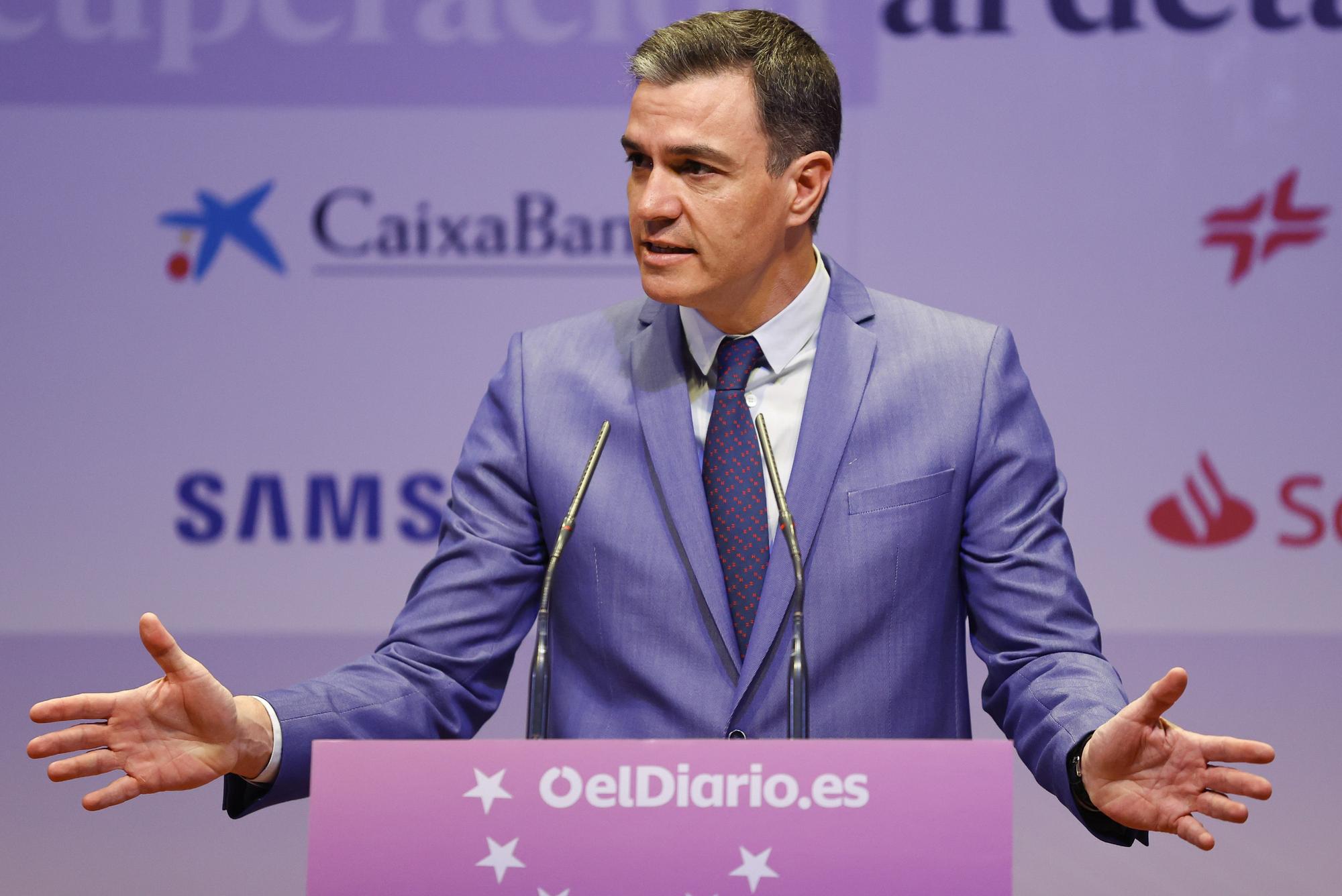 II Edición de la jornada &quot;Fondos Europeos de Recuperación GRAF1820. MADRID, 12/05/2022.- El presidente del Gobierno, Pedro Sánchez inaugura este jueves la segunda edición de las Jornadas de Fondos Europeos de Recuperación celebrada en el Museo Reina Sofía de Madrid.