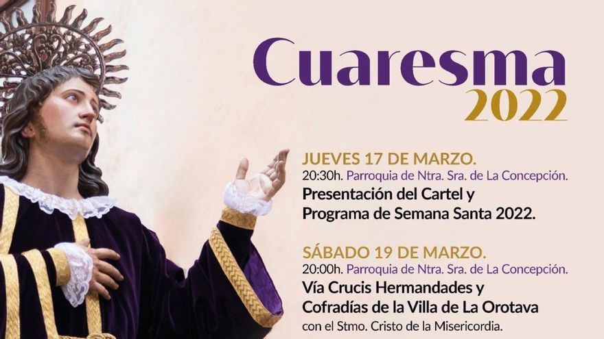 Juan Acosta Padrón will be the crier of the next Holy Week in La Orotava