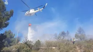 Alertan de un incendio forestal en Estivella