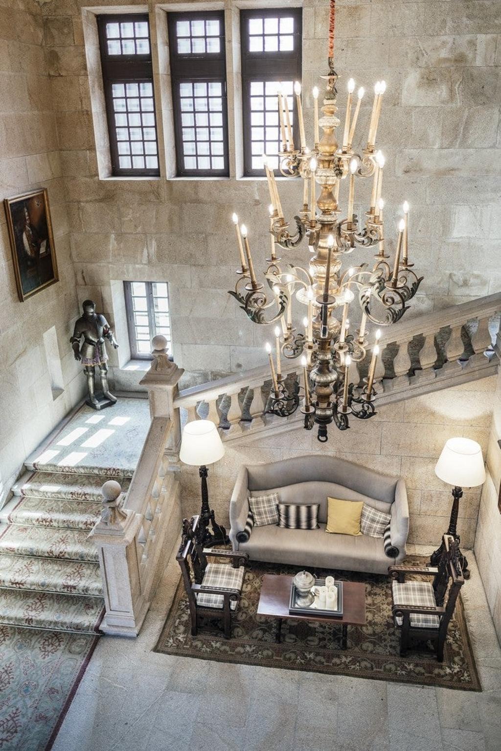 Recepción del Parador de Baiona.