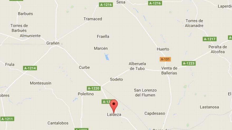 Muere un conductor de 32 años en un accidente en Lalueza