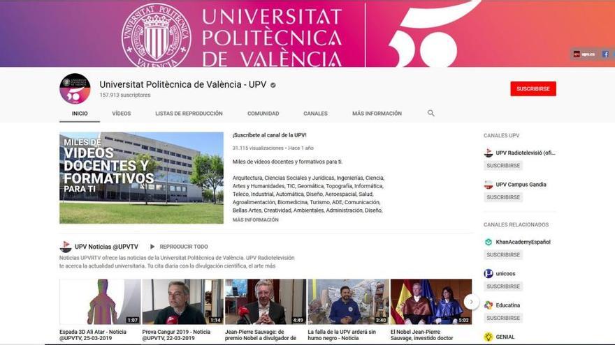 Canal de vídeos de la Universitat Politècnica de València.