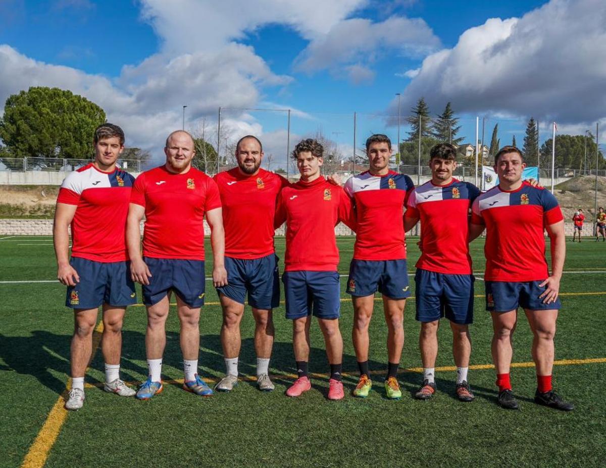 Los siete jugadores de la selección española de rugby que militan en el Top 14 francés.