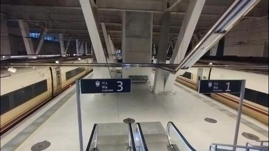 Urzáiz, una estación de tren «fantasma» por segundo día