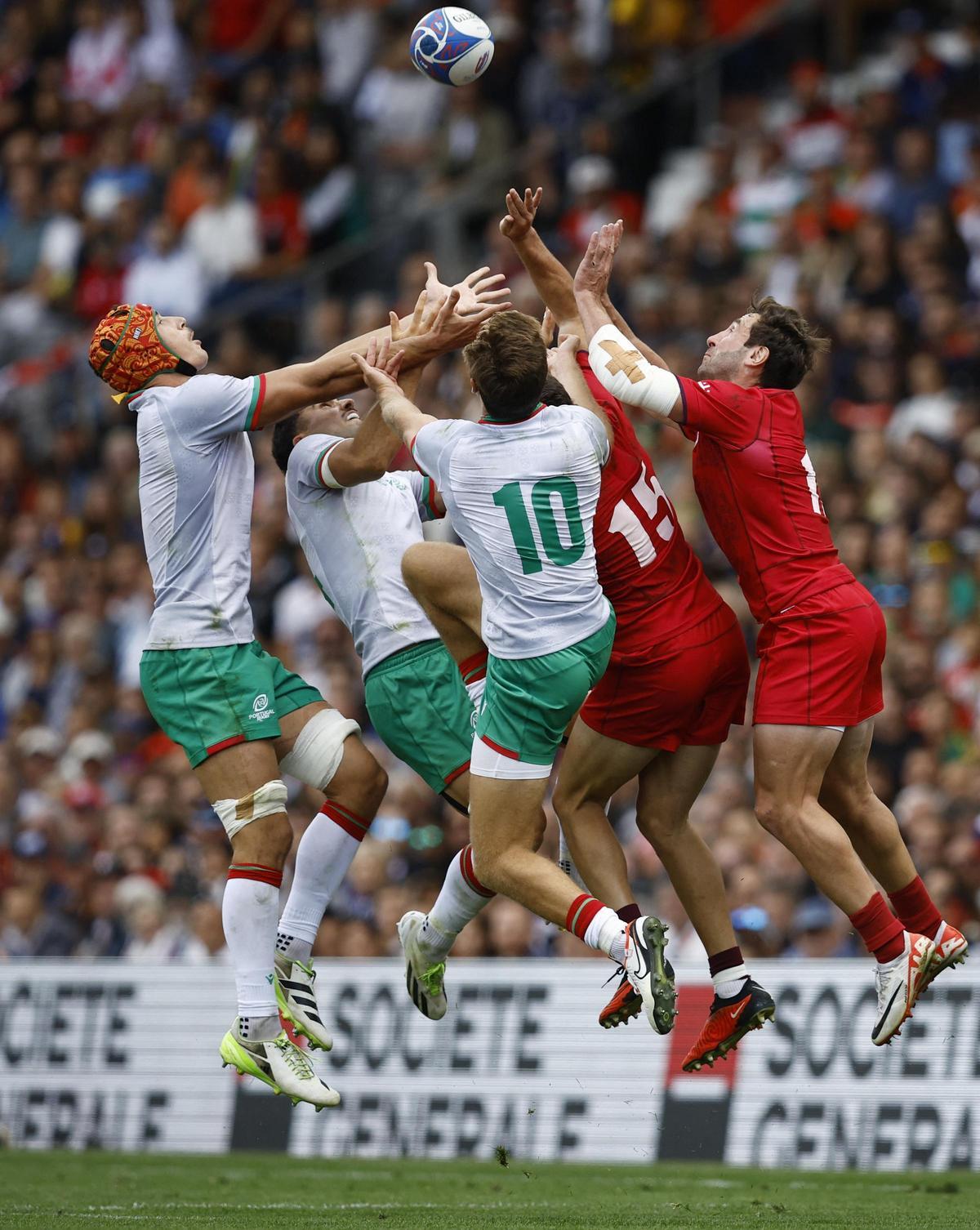 Portugal y Georgia protagonizaron uno de los partidos del Mundial de rugby