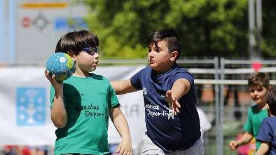 Un dos partidos disputados en el Arenal. // Cristina Graña