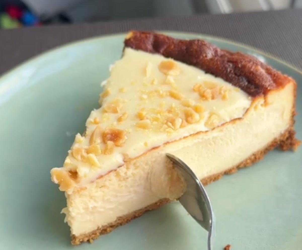 Tratas de queso estilo vasco