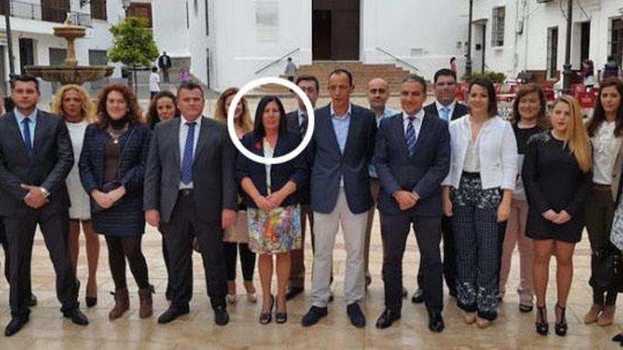 María Fernández, en el centro de la imagen.