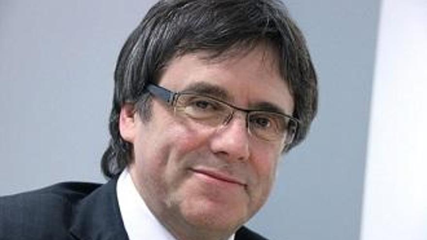 Carles Puigdemont, durant la reunió del grup a Berlín el 5 de maig passat.