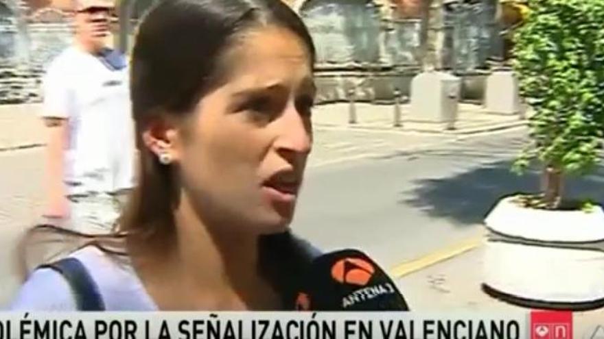 La periodista Laura Herreras en el polèmic vídeo.