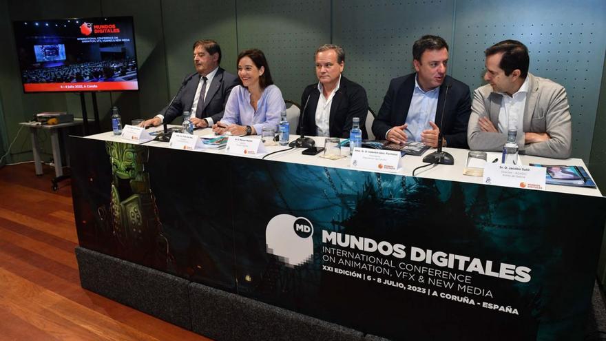 Abalde, Rey, Meijide, González Formoso y Sutil, en Palexco.   | // VÍCTOR ECHAVE